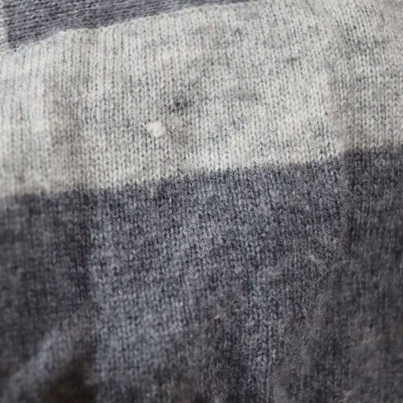 Michael Stars Wool Cashmere Striped Poncho Sweater OS Y2K Preppy Chic Cozy - Picture 11 of 13